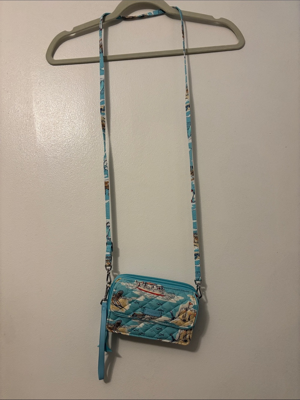 Vera Bradley Turquoise Quilted Scenic Crossbody